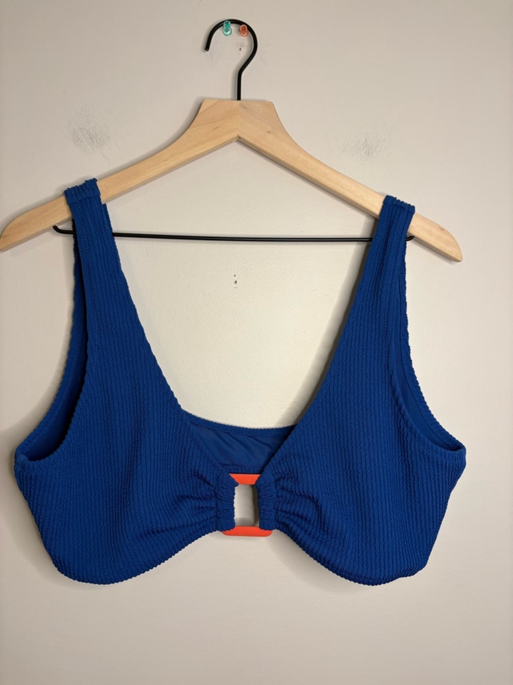 Women’s Aerie Crinkle Ring Wide Strap Scoop Bikini Top size XXL
